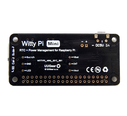 Witty Pi Mini: RTC + Power Management for Raspberry Pi